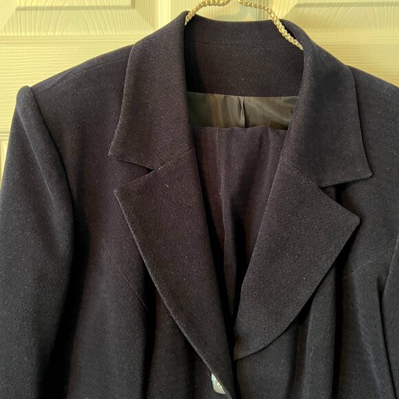 Navy Blue Designer Tailor-Made One-Of-A-Kind Women's Pant Suit! - Picture 5 of 14